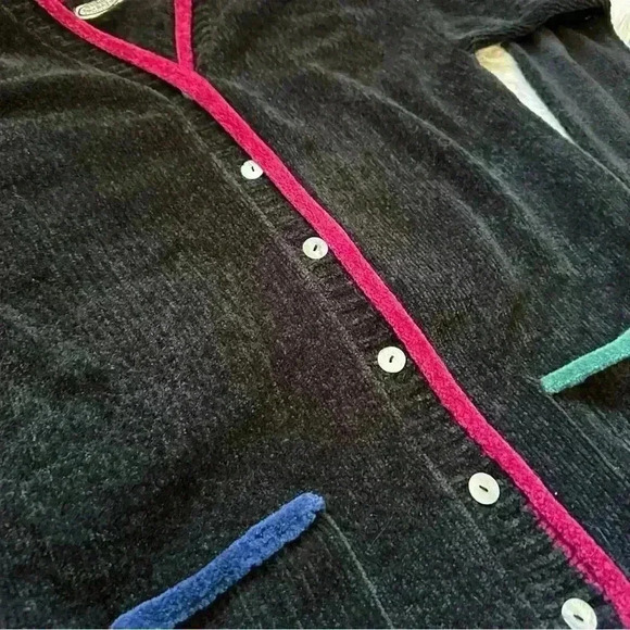 Vintage Tisbury Bay Color block Cardigan Large - Picture 3 of 10